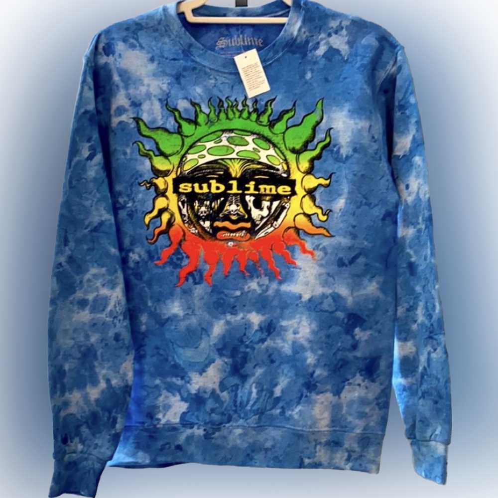 SUBLIME blue tie dyed sweatshirt NWT /  Size Small